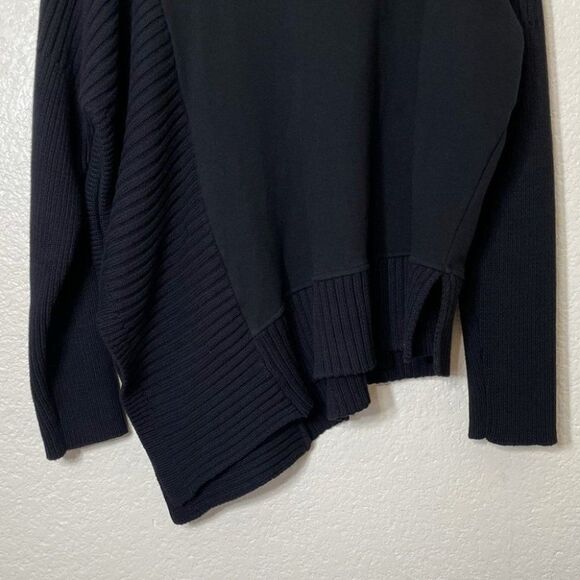 Athleta Black Sweater Baybridge Asymmetrical - Picture 6 of 13